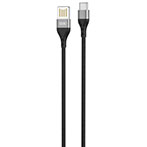 XO NB188 USB-C til USB-A (vendbar) kabel 2,4A - 1m