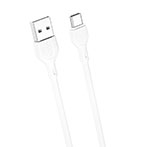 XO NB200 USB-C Kabel 2,1A - 1m (USB-A/USB-C) Hvid