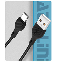 XO NB200 USB-C Kabel 2,1A - 2m (USB-A/USB-C) Hvid