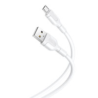 XO NB212 Micro USB Kabel 2,1A - 1m (USB-A/microUSB) Hvid