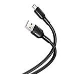 XO NB212 Micro USB Kabel 2,1A - 1m (USB-A/microUSB) Sort