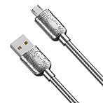 XO NB216 MicroUSB Kabel 1m (microUSB/USB-A) Sølv