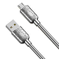XO NB216 MicroUSB Kabel 1m (microUSB/USB-A) Slv