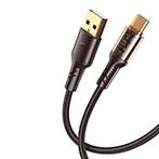 XO NB229 Clear USB-C Kabel 1m (USB-C/USB-A) Sort