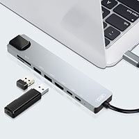 XO USB-C Dock (HDMI/USB-A/USB-C/RJ45/SD/MicroSD)