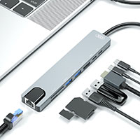 XO USB-C Dock (HDMI/USB-A/USB-C/RJ45/SD/MicroSD)