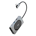 XU HUB007 Dock m/Qi (HDMI/USB-A/USB-C/VGA/RJ45/SD)