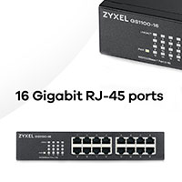 Zyxel GS-1100-16 V3 Gigabit Netvrk Switch (16 port)
