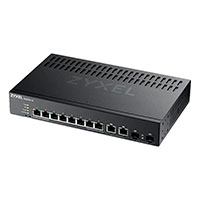 Zyxel GS2220-10 GbE L2 Netvrk Switch 8 Port (SFP/RJ45)