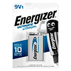9V batteri Lithium - Energizer Ultimate 1 stk.