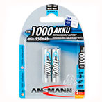 Ansmann Genopladelige AAA batterier (950mAh) 2-pack