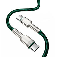 Baseus Cafule USB-C - USB-C Kabel 100W - 2m (Metal) Grn