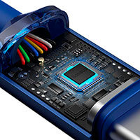 Baseus Crystal USB-C - USB-C Kabel 100W Bl - 1,2m