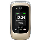 Bea-Fon SL720i LTE 4G Klap-Sammen Telefon m/Store Taster (2,8tm) Champagne