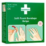 Cederroth Soft Foam Bandage - 4,5m (3cm) Beige
