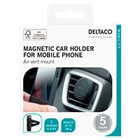Deltaco Magnetisk Smartphone Bilholder (Luftkanal)