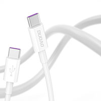 Dudao L5C USB-C kabel 5A - 1m (USB-C/USB-C) Hvid