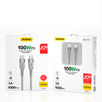 Dudao L5CMAX USB-C Kabel 100W - 1m (USB-C/USB-C) Gr