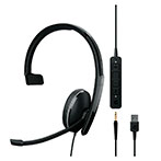 Epos Adapt 135T II UC On-Ear Mono Headset (3,5mm/USB-A)