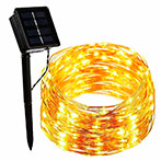 Forever Light Sunari Solar LED Kobbertrd m/Solceller - 22m (200 LED)