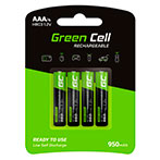 Green Cell Genopladelige Batterier AAA (950mAh) 4pk
