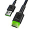Green Cell KABGC06 QC USB-C Kabel m/LED 1,2m (USB-A/USB-C)