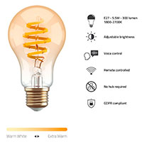 Hombli Smart Pre LED Filament A60/E27 (5,5W)