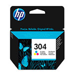 HP 304 Blkpatron (Farve) 100 sider