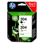 HP 304 Blkpatron (Sort+Farve) 2-pack