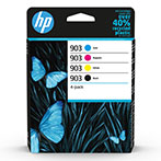 HP 903 Multipack Blkpatron (300 sider) Sort/Cyan/Magenta/Gul