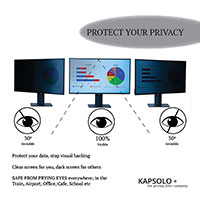 Kapsolo 2-Vejs Privacy Beskyttelsesfilm t/Wide Skrm (24tm) 16:10