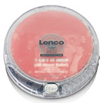 Lenco CD-202TR Brbar CD Afspiller m/Hretelefoner (CD/3,5mm/USB) Transparent