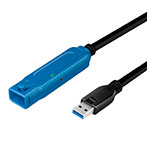 Logilink Aktiv USB-A Forlngerkabel - 10m (USB-A Han/ USB-A Hun)