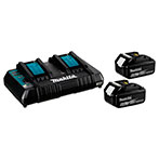 Makita Energy Batteri St (2x BL1860B + 1x DC18RD lader + Makpac case)
