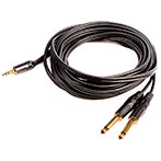 Monkey Banana Solid Link Adapter Kabel - 5m (2x6,3mono/3,5stereo)