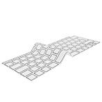 Philbert Tastatur cover t/MacBook Air 2018 (0,1mm) Klar/Sort