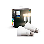 Philips Hue White LED pre E27 -  9W (60W) 2-Pack