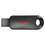 SanDisk Cruzer Snap USB 2.0 Ngle (128GB) Sort