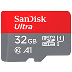 SanDisk Ultra Micro SDHC Kort 32GB A1 m/Adapter (UHS-I) 120MB/s