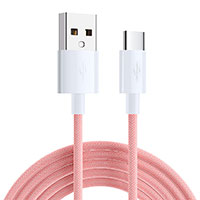 SiGN Boost USB-C kabel 3A - 1m (USB-C/USB-A) Pink