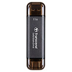 Transcend Brbar SSD Ngle 1TB (USB-C/USB-A) Sort