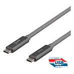 USB-C kabel 100W - 1m (USB-C/USB-C) Space gr - Deltaco