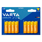 Varta Longlife AA LR6 Batteri 1,5V (Alkaline) 16pk