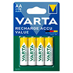 Varta Recharge Accu Value AA HR6 Batteri 2100mAh (NiMH) 4pk