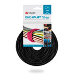Velcro One Wrap Strap Kabelbinder Velcrobnd - 13mm (200mm) 100pk - Sort