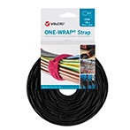 Velcro One Wrap Strap Kabelbinder Velcrobnd - 20mm (150mm) 100pk - Sort