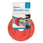Velcro One Wrap Strap Kabelbinder Velcrobnd - 20mm (230mm) 100pk - Orange