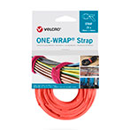 Velcro One Wrap Strap Kabelbinder Velcrobnd - 20mm (330mm) 25pk - Orange
