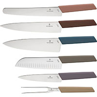 Victorinox Knivblok m/Swiss Modern Knivst (6-Pack) Flerfarvet