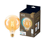 WiZ WiFi Globe LED filament pre E27 - 6,7W (50W) Guld